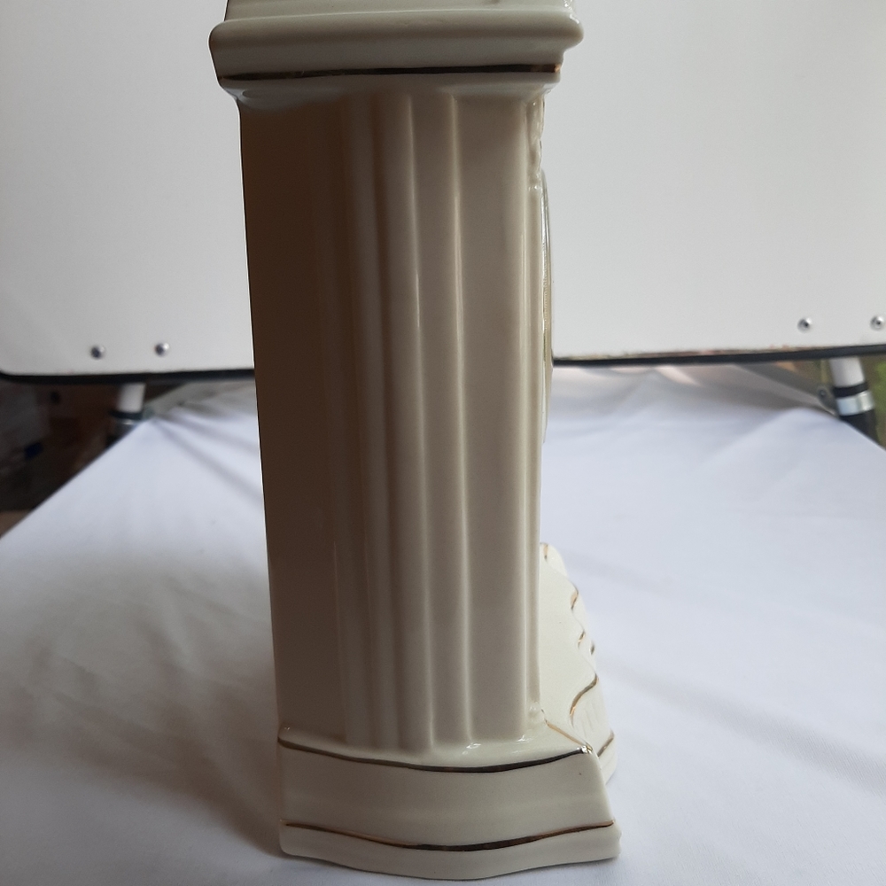 GODINGER PORCELAIN IRISH ROSE CLOCK - Picture 6 of 9